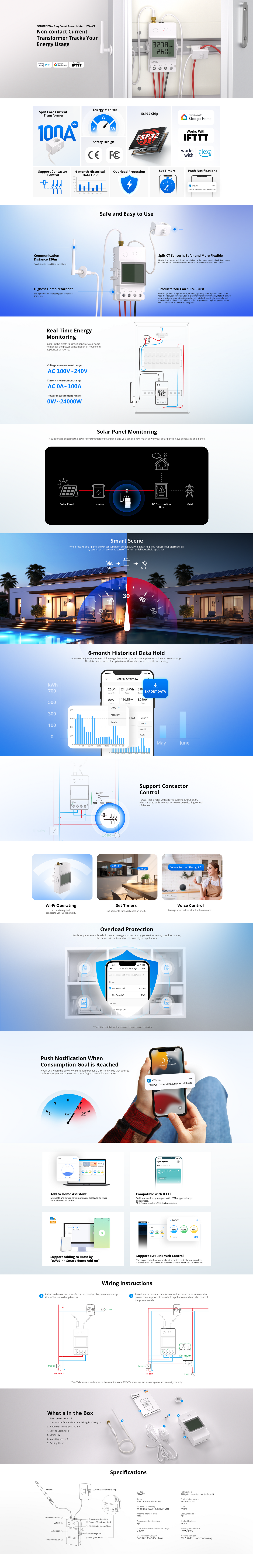 Sonoff Energy Monitor POWCT Bi Directional
