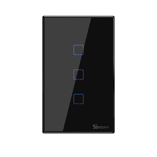 Sonoff Smart Light Switch Black 3CH WiFi and RF
